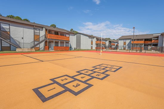 The Marq Shreveport hop scotch court